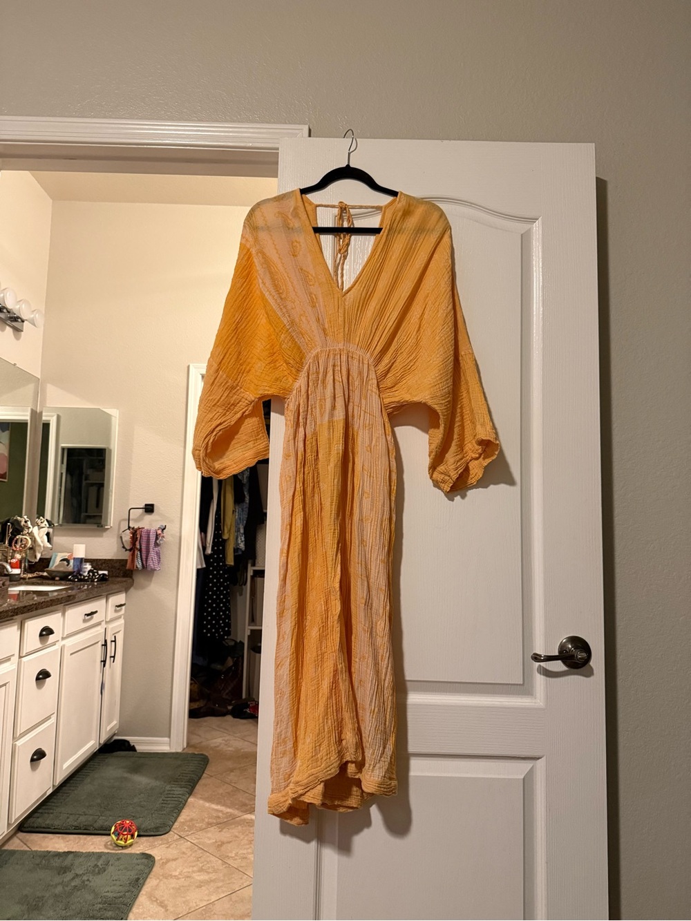 Anthropologie Yellow Maxi Dress